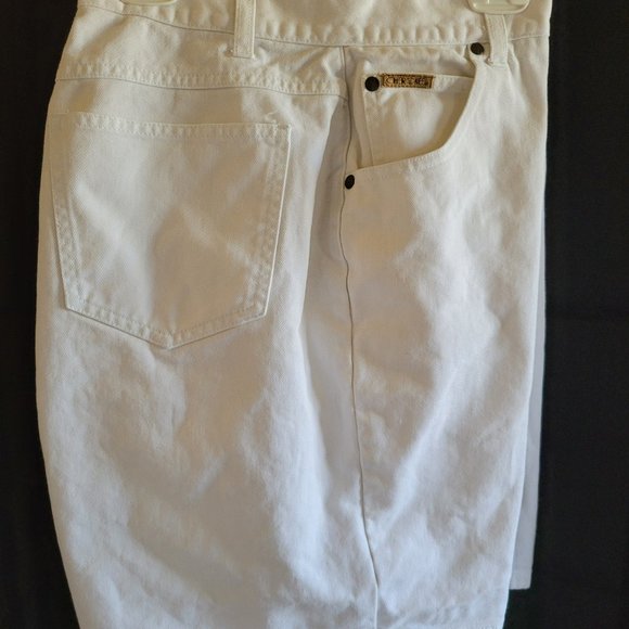 Vintage Cherokee White Jean Denim Shorts High Waisted Size 16 - Picture 4 of 8